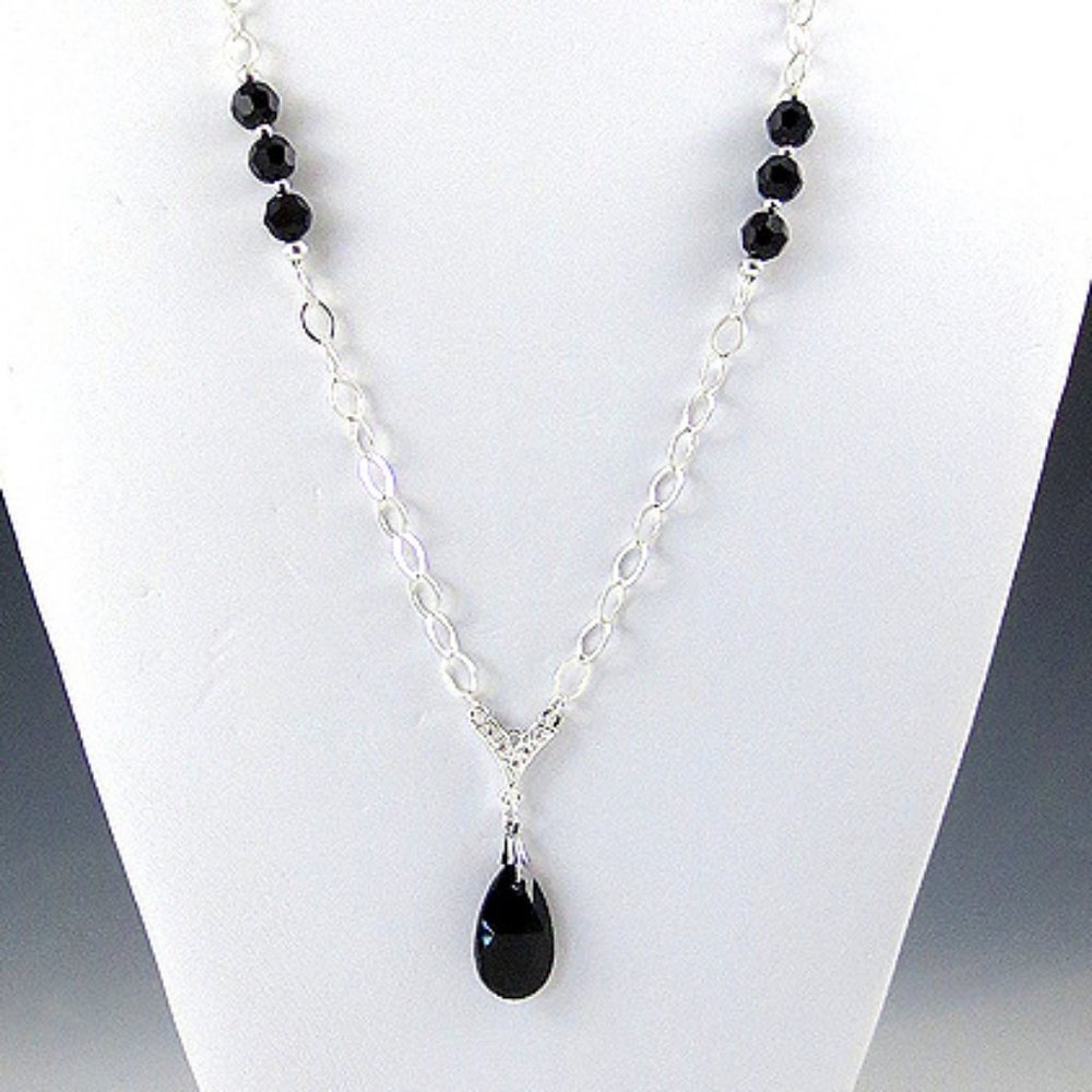 Crystal and Sterling Silver Necklace